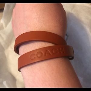 Coach Leather Wrap Bracelet